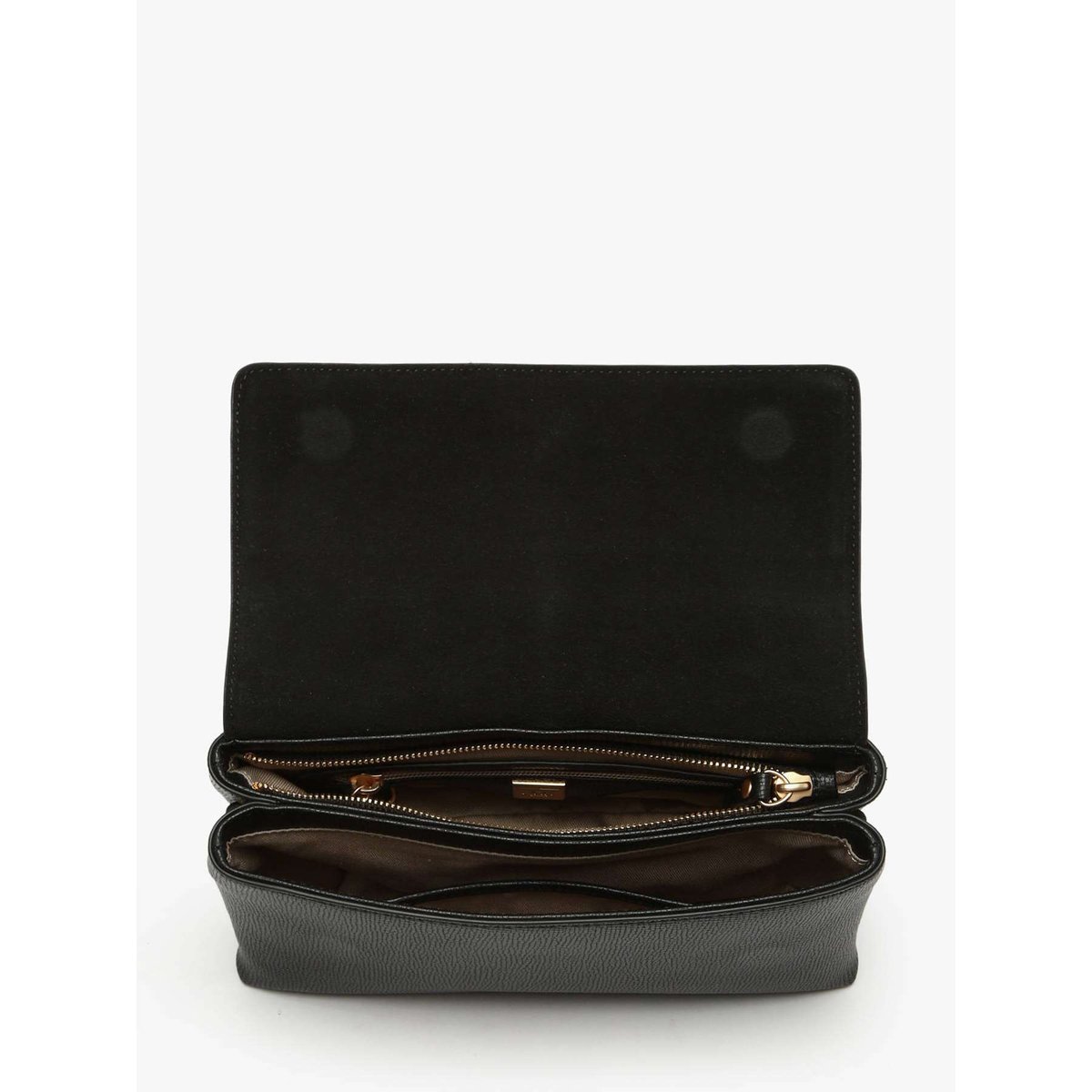 Sac bandoulière M Torsade cuir noir, ETRIER