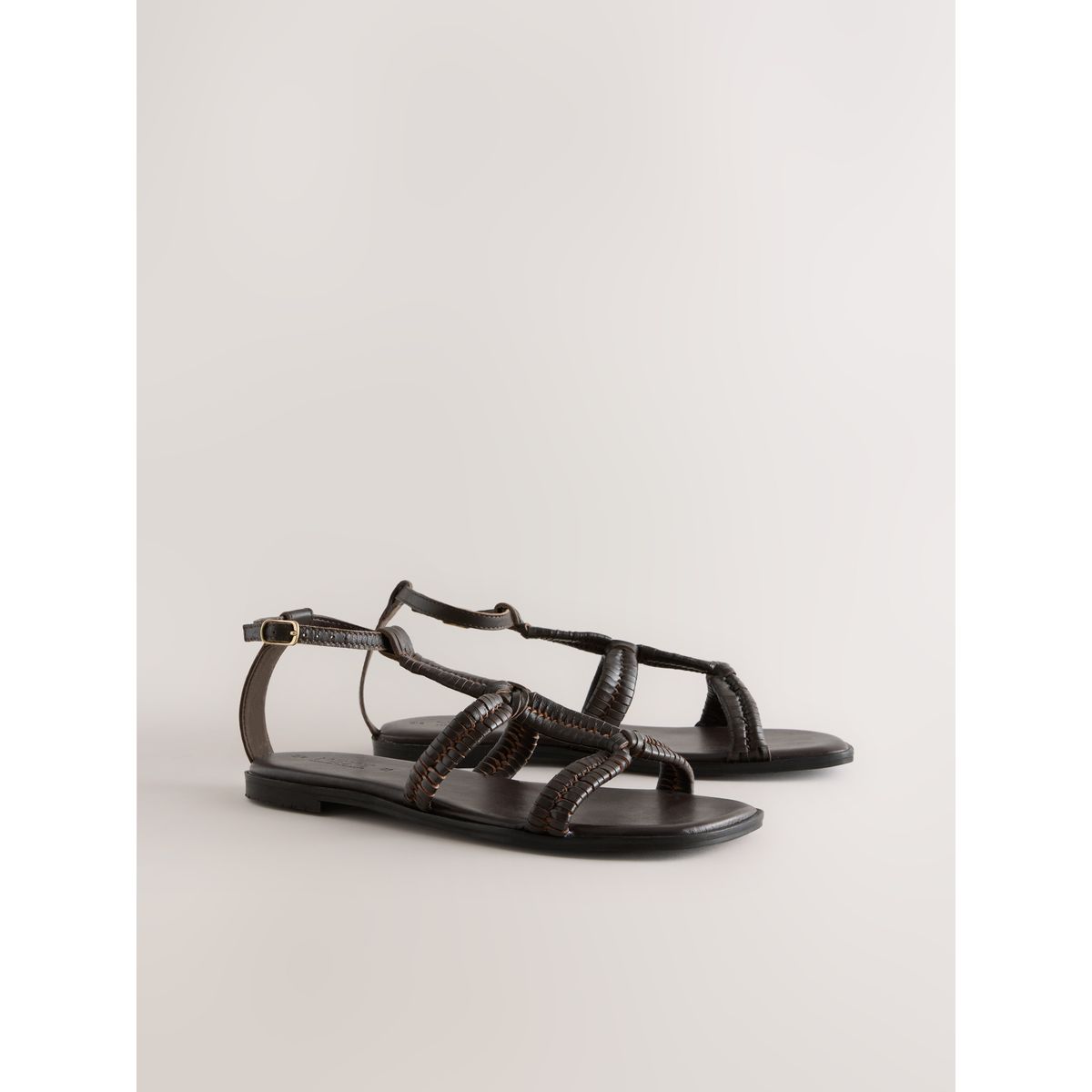 Sandales gladiateur tressées forever comfort® marron chocolat, NEXT