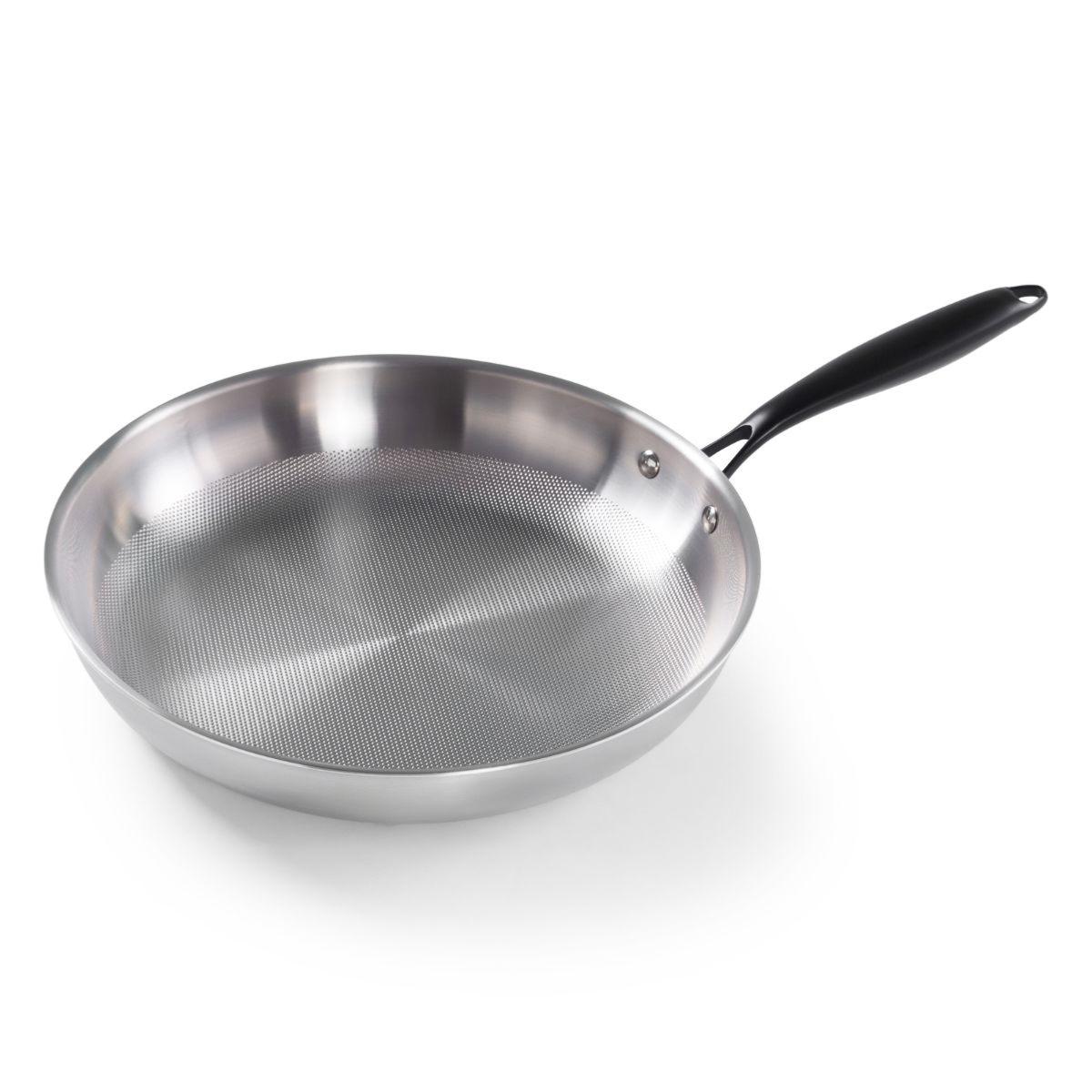 Poêle en titane triplex 32cm induction couleur unique, LAGUIOLE CUISSON