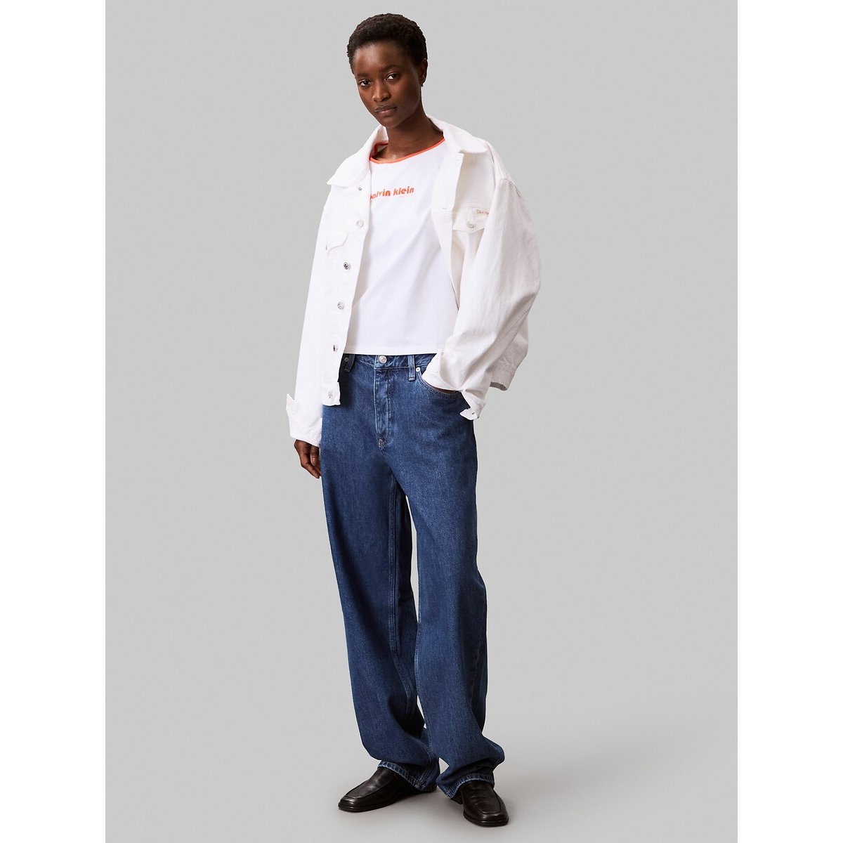 Retro Logo T-Shirt with Short Sleeves 90010465, CALVIN KLEIN JEANS