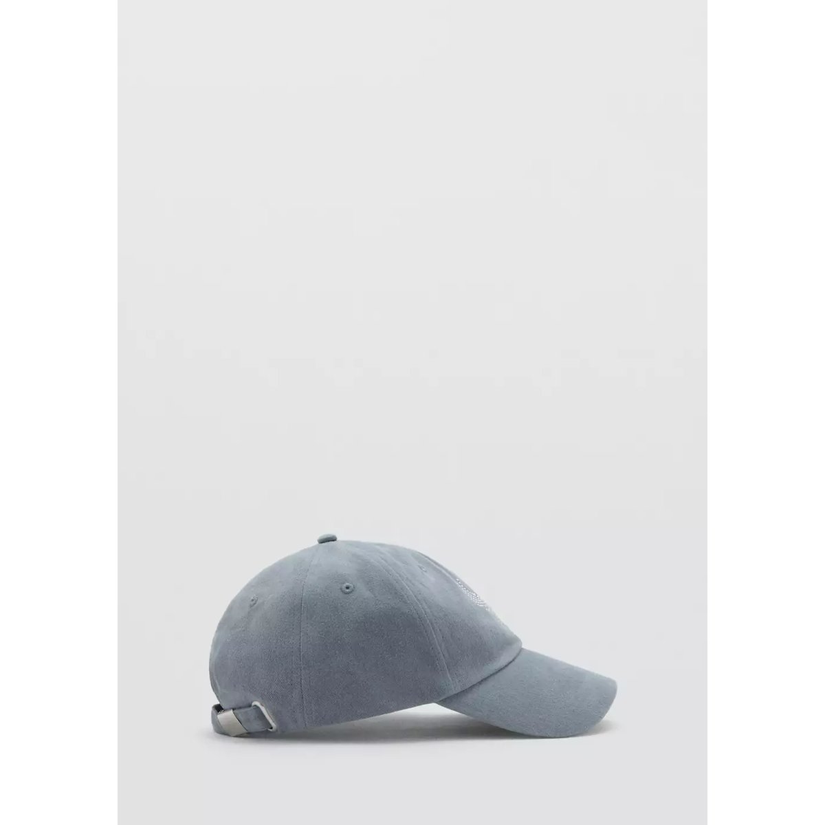 Casquette coton visière gris chiné moyen, MANGO TEEN