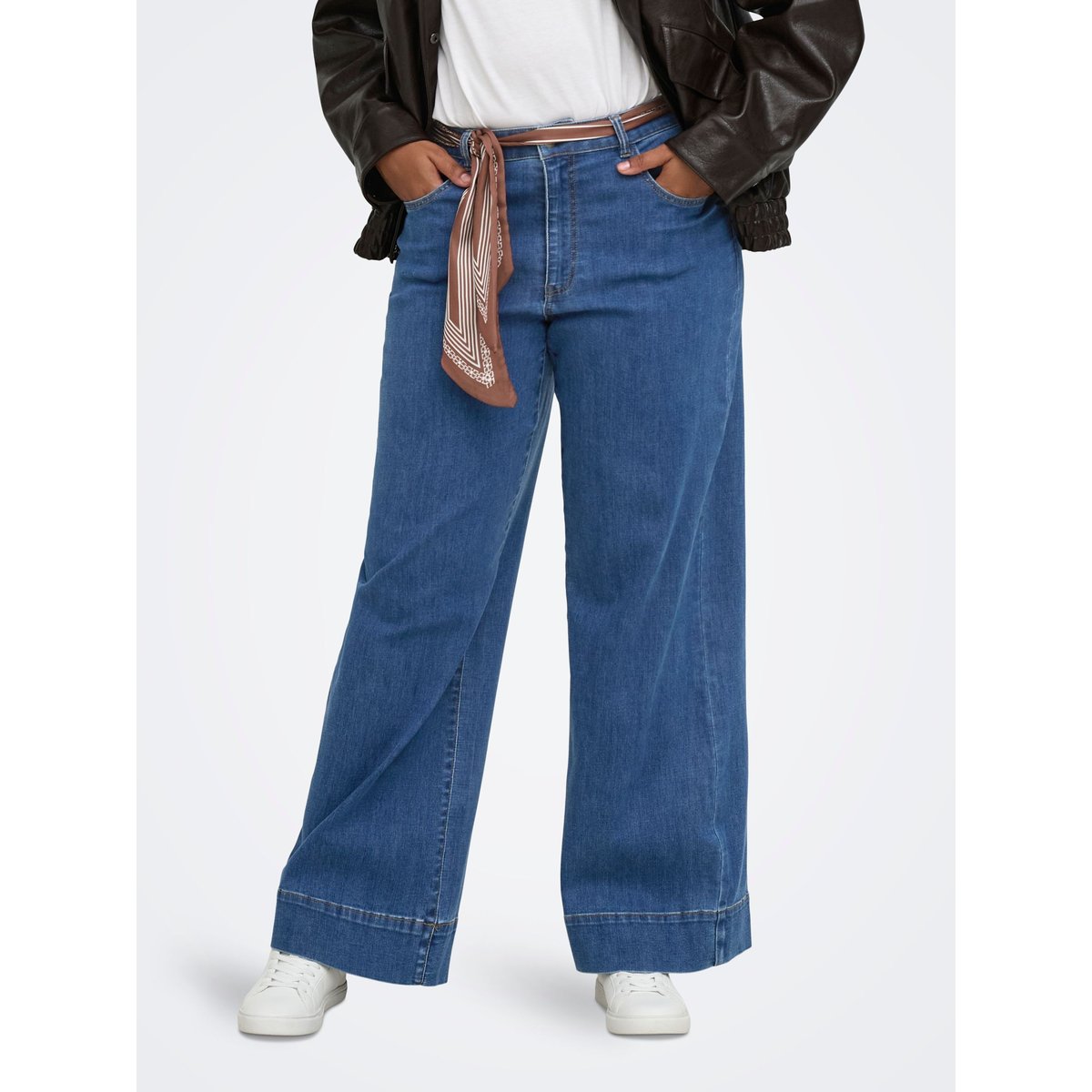 Jean À Jambe Large medium blue denim 1, ONLY CARMAKOMA