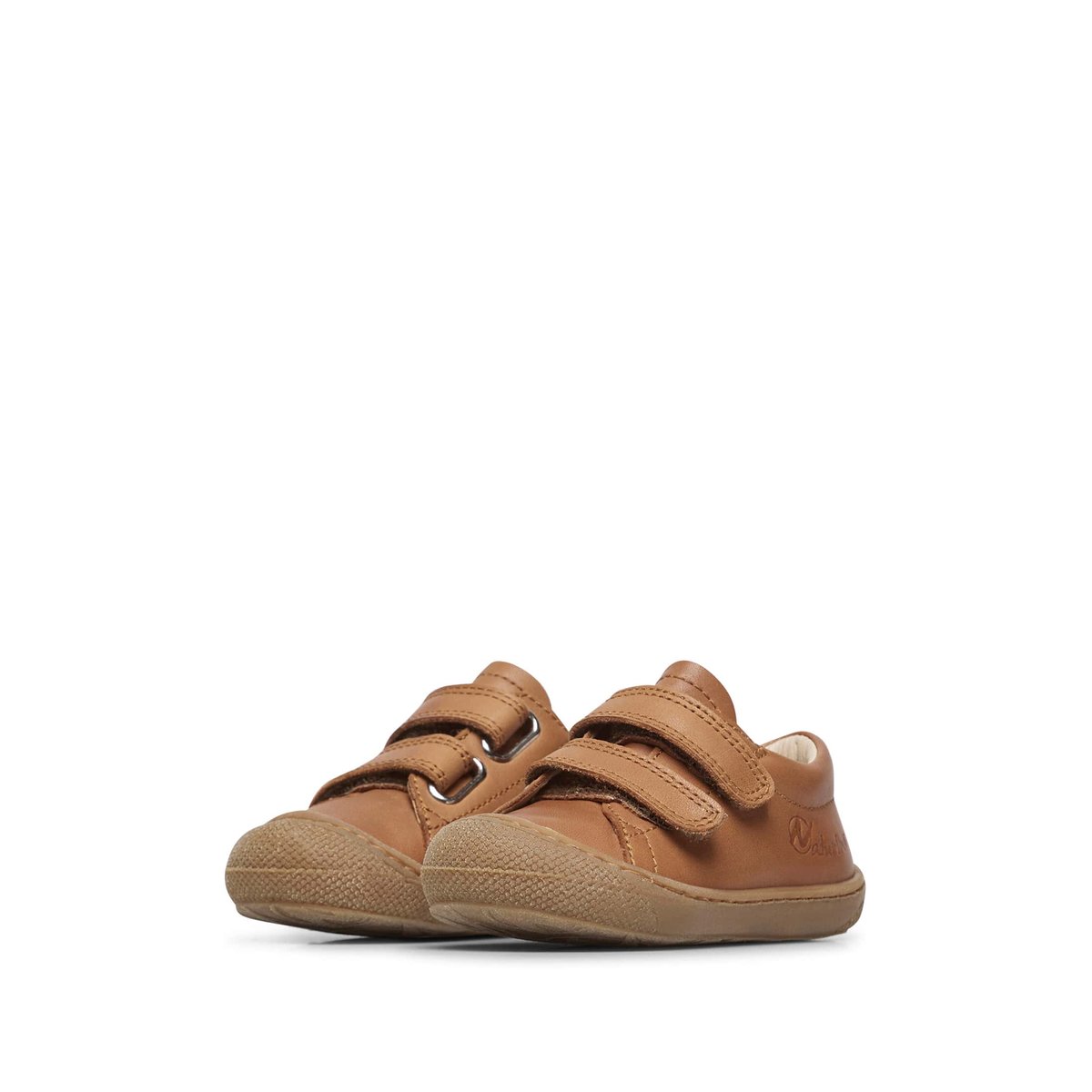 Chaussures premiers pas en cuir COCOON LOW VL cognac, NATURINO