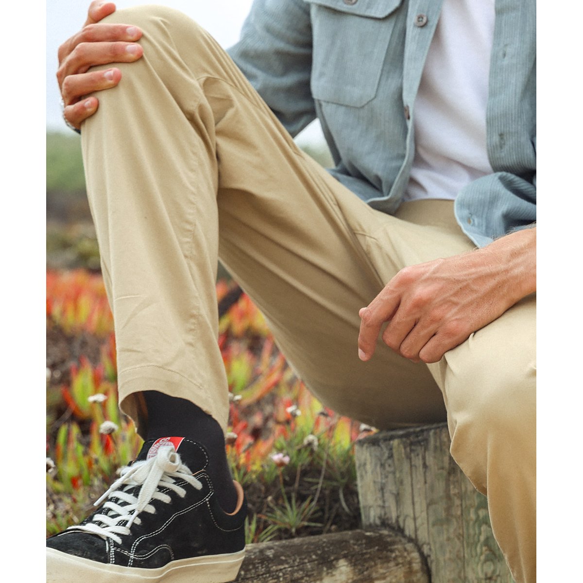 Pantalon élastiqué stretch ONAGHEL beige, OXBOW