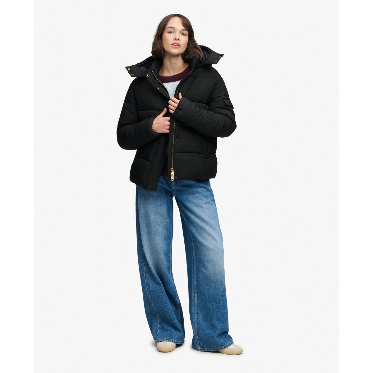 Doudoune Premium Ripstop noir, SUPERDRY