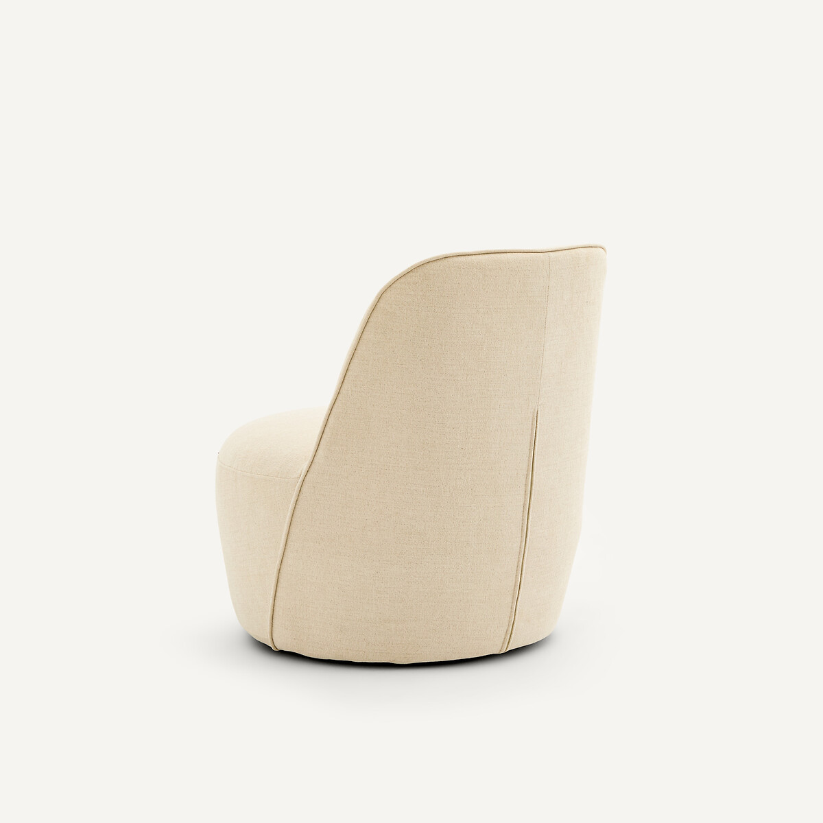 Sillón giratorio de poliéster, ROSEBURY, diseño de Emmanuel Gallina marfil, AM.PM X EMMANUEL GALLINA