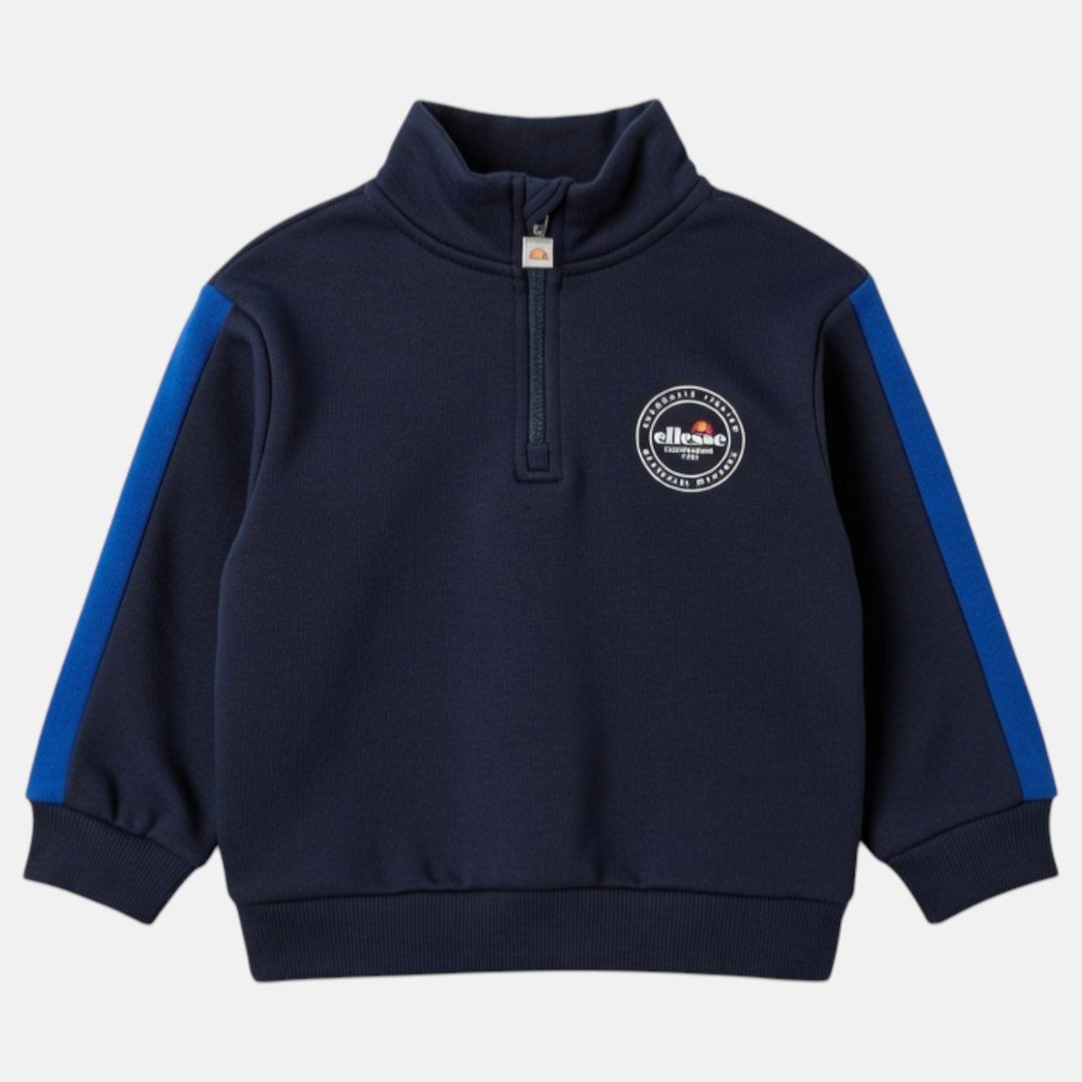 Ensemble sweat col zippé et pantalon de jogging SQUAD bleu marine, ELLESSE