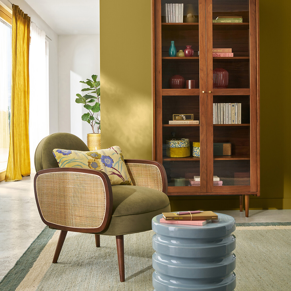 Tapis en 100% jute, GIOVO multicolore, LA REDOUTE INTERIEURS