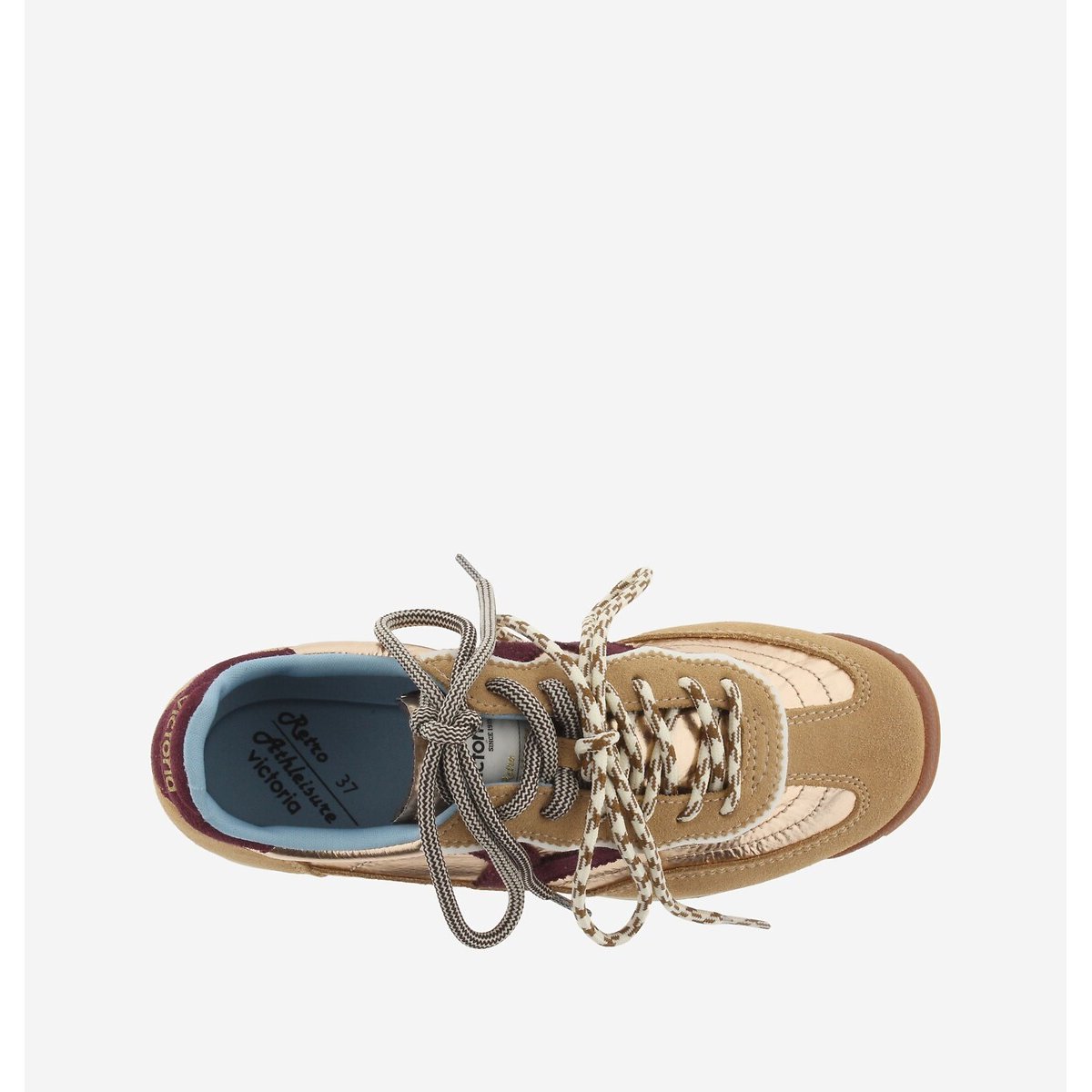 Baskets SATURNO SERRAJE & NYLON camel, VICTORIA