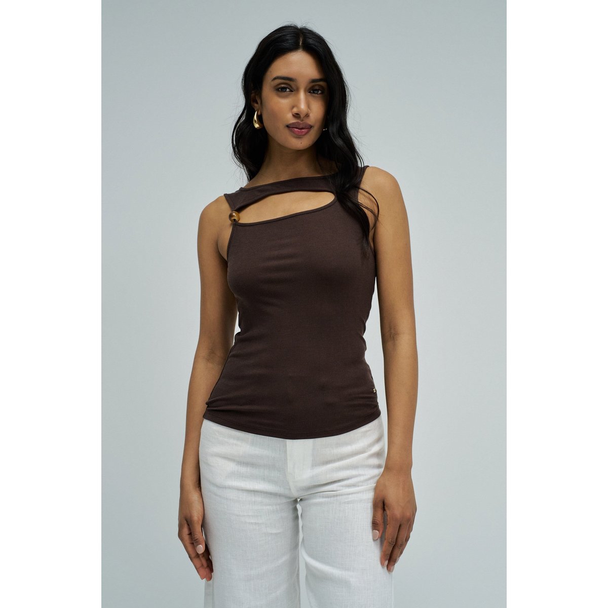HAUT CANNELÉ marron, SALSA JEANS