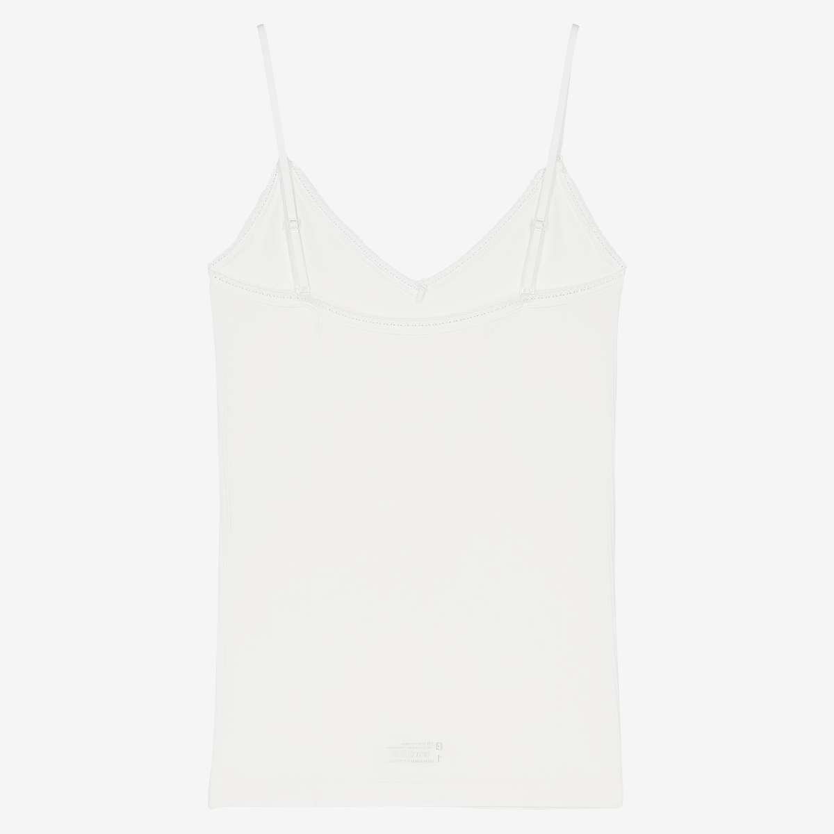 Top en coton mélangé ecru, BENSIMON
