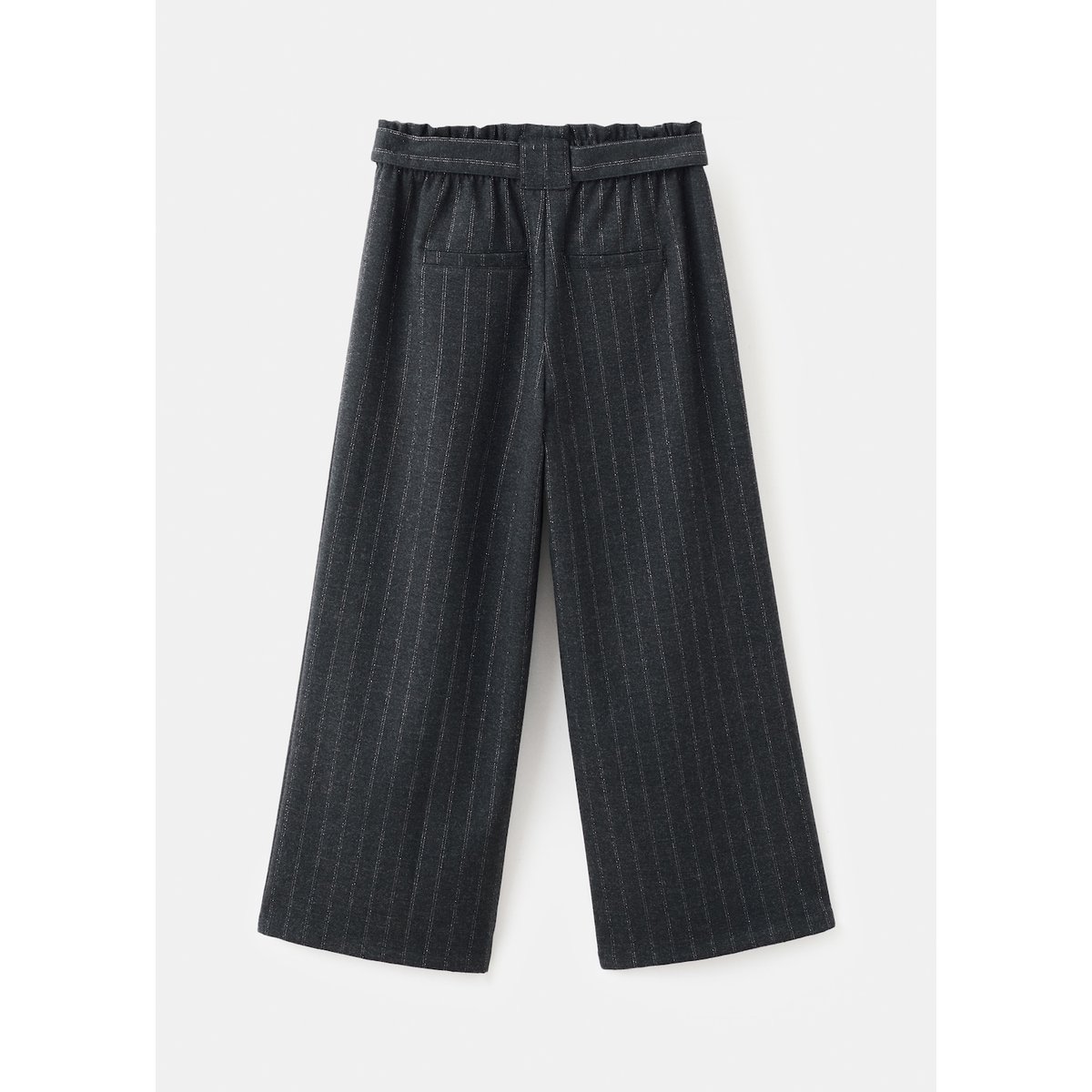 Pantalon rayé fil textile gris, MANGO KIDS
