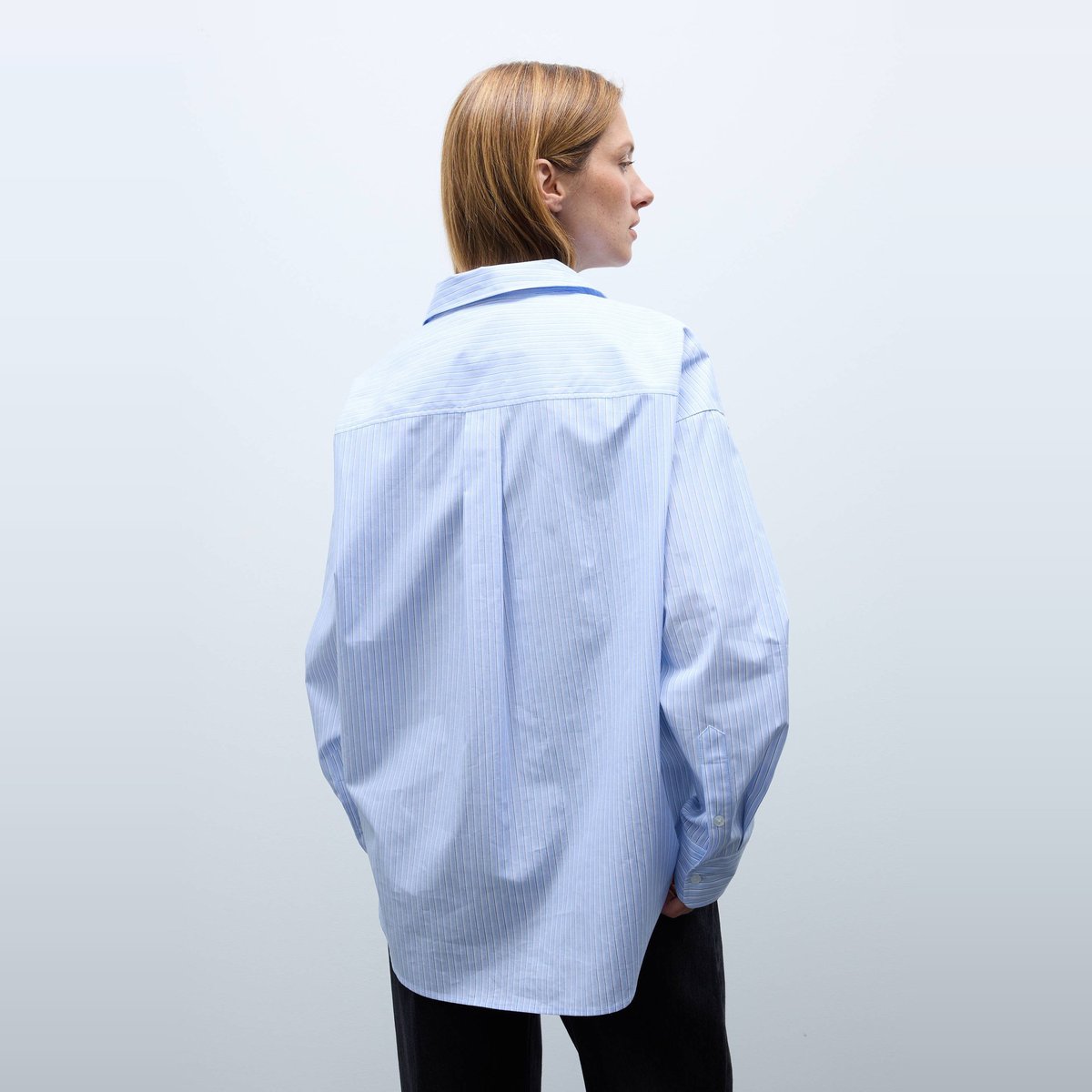 Blouse manches longues rayée en coton BIO GOTS tornade, MONOPRIX
