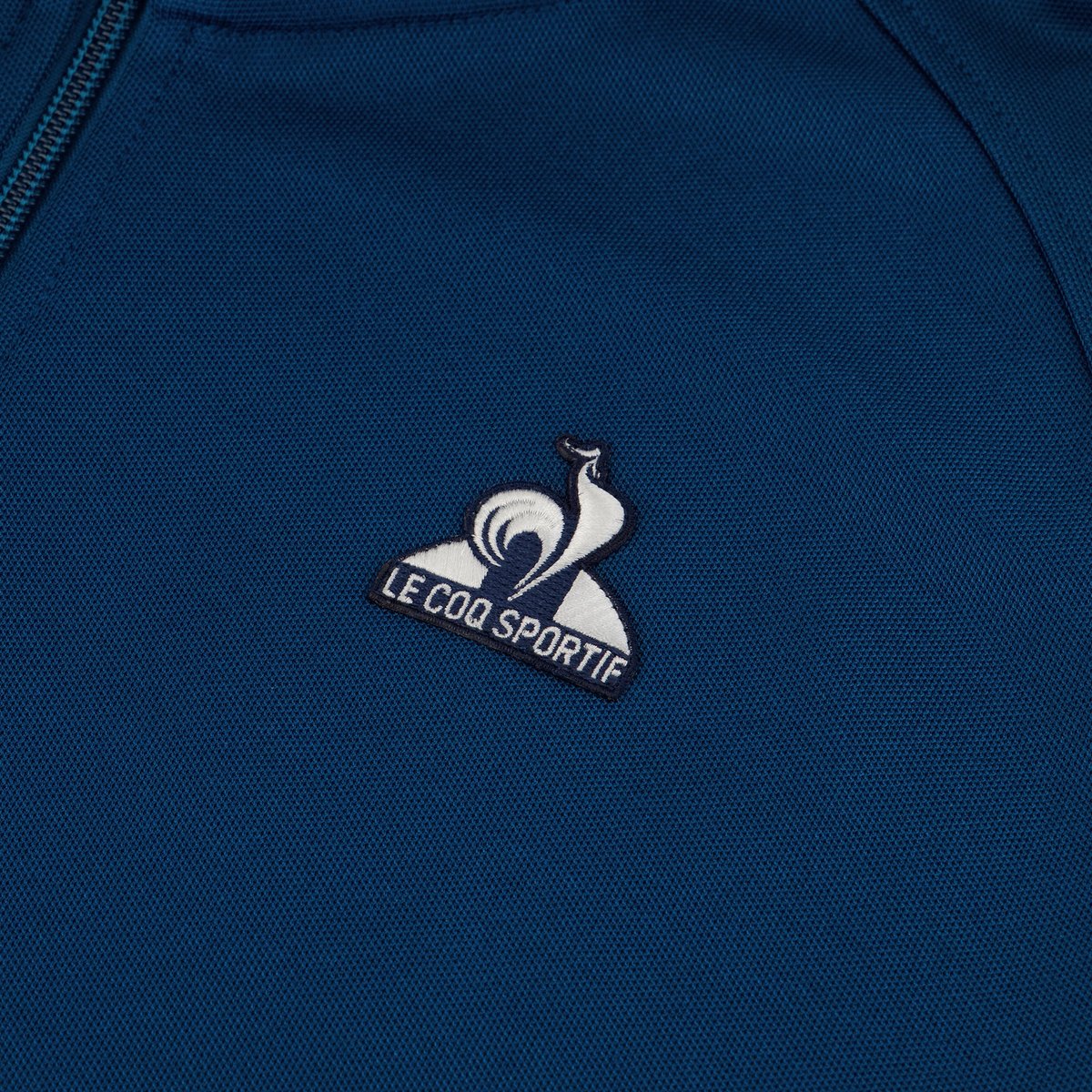 Sweat zippé Héritage blanc, LE COQ SPORTIF