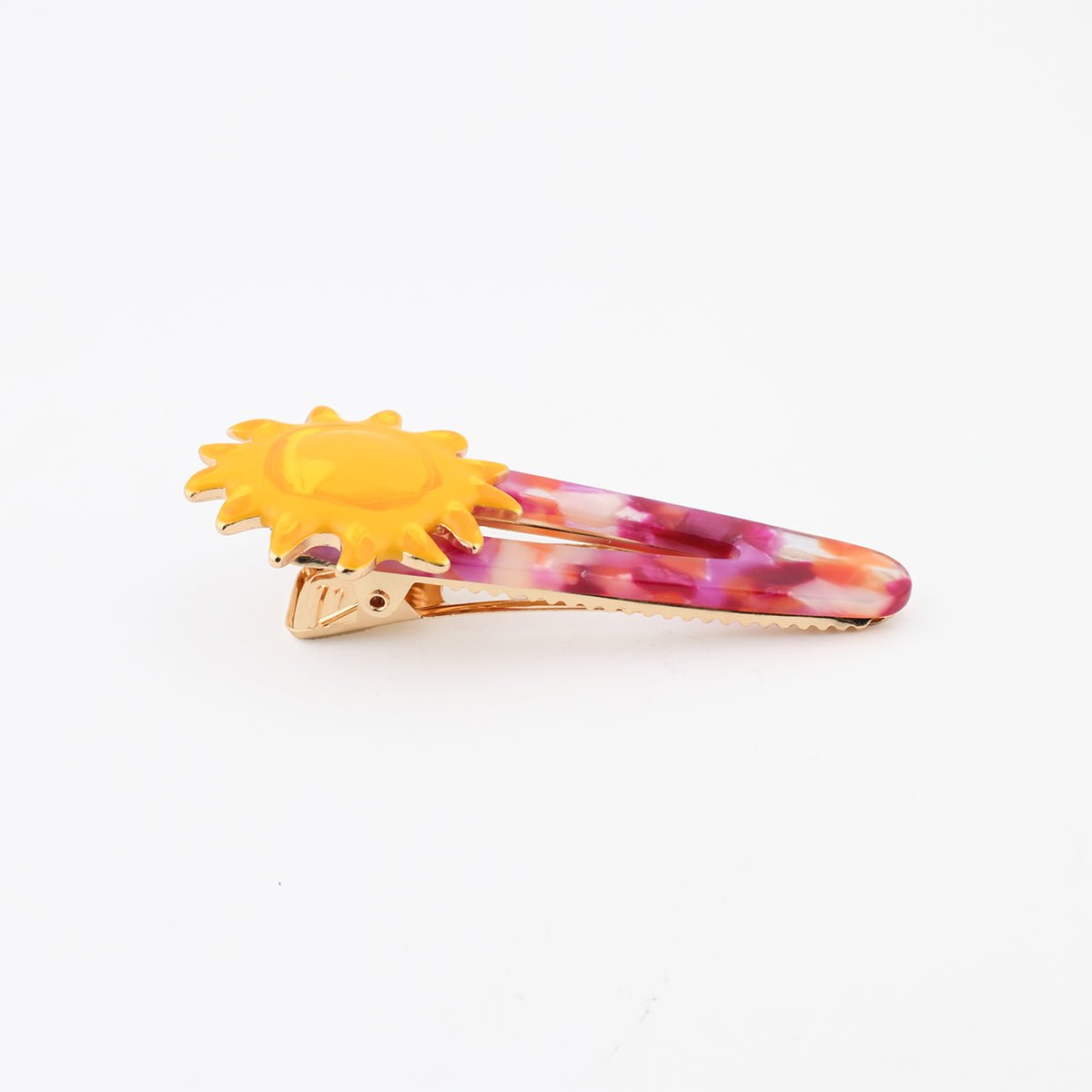 Pince à cheveux soleil jaune, BALABOOSTE
