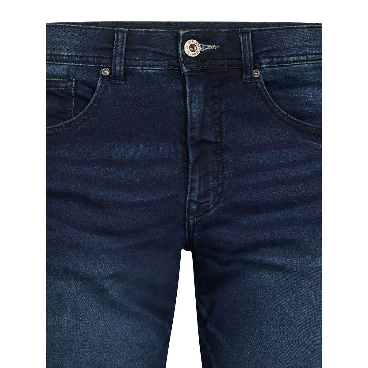 Short slim en jean bleu foncé, PETROL INDUSTRIES