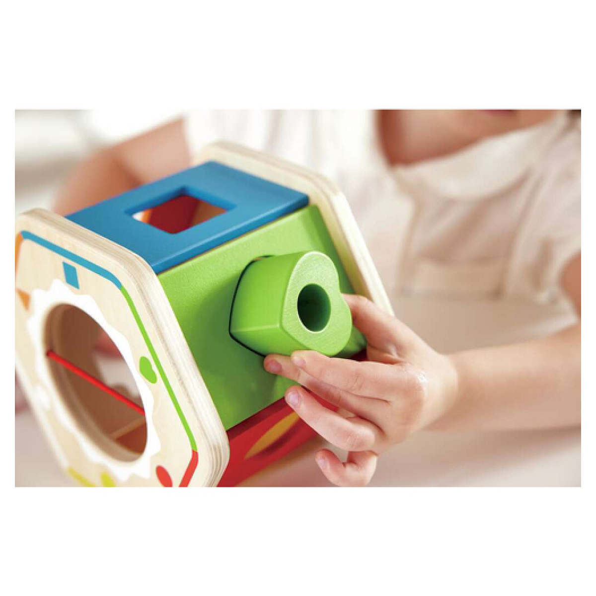 Trieur de formes en bois multicolore, HAPE
