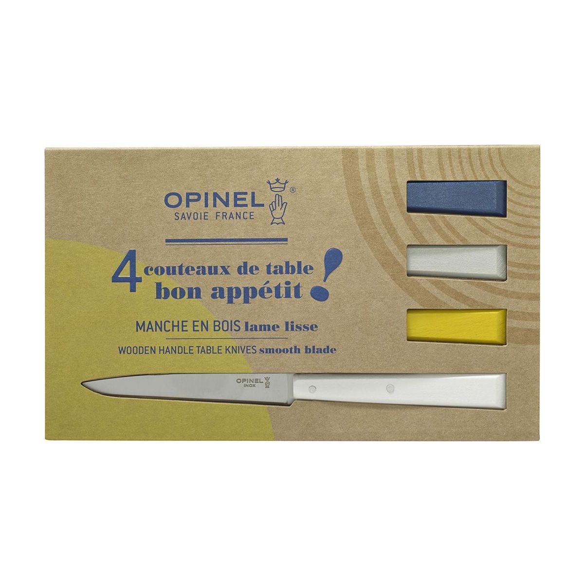 Set de couteaux Bon Appétit CELESTE 4 couteaux de table multicolore, OPINEL