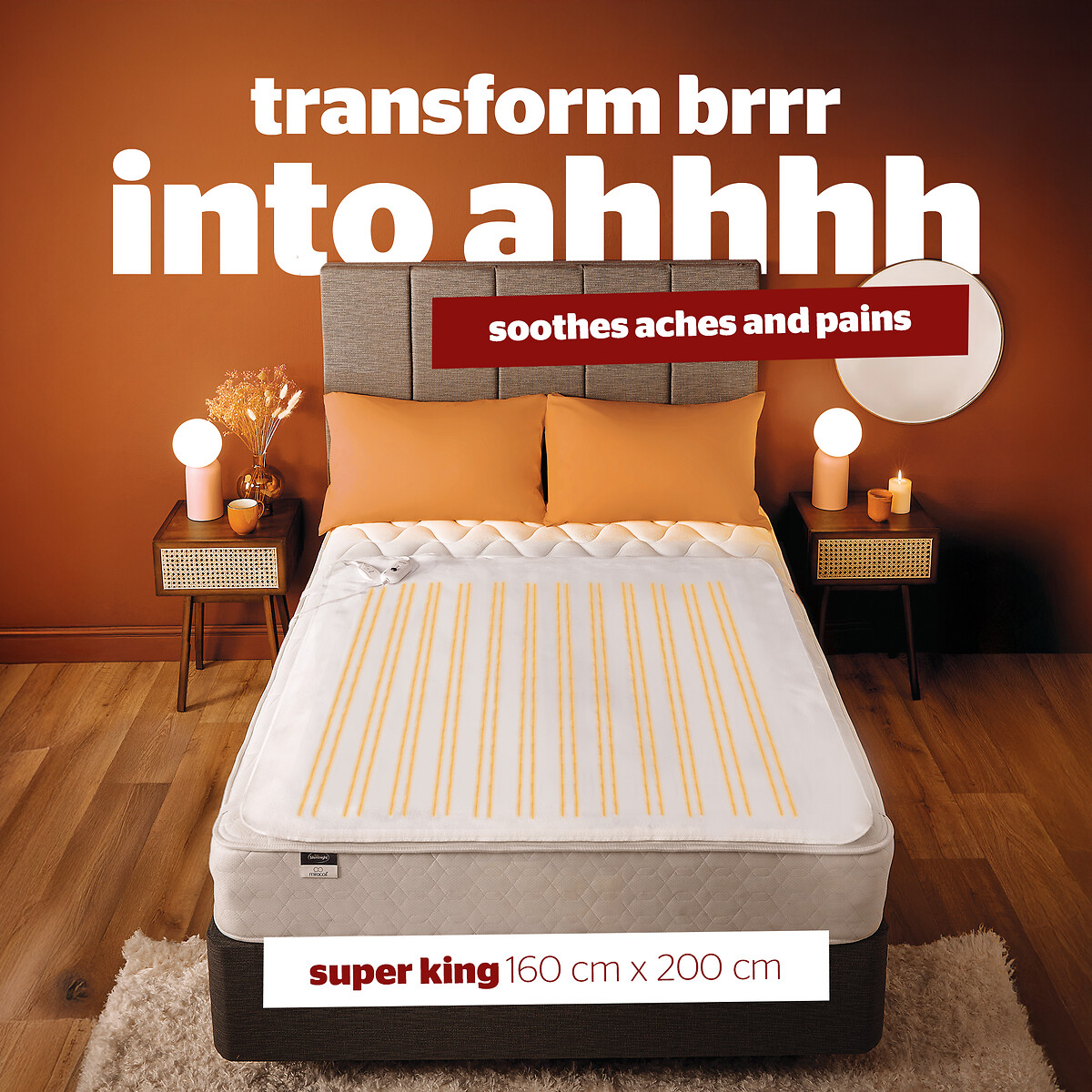 Super King Winter Warmer Electric Blanket white, SILENTNIGHT