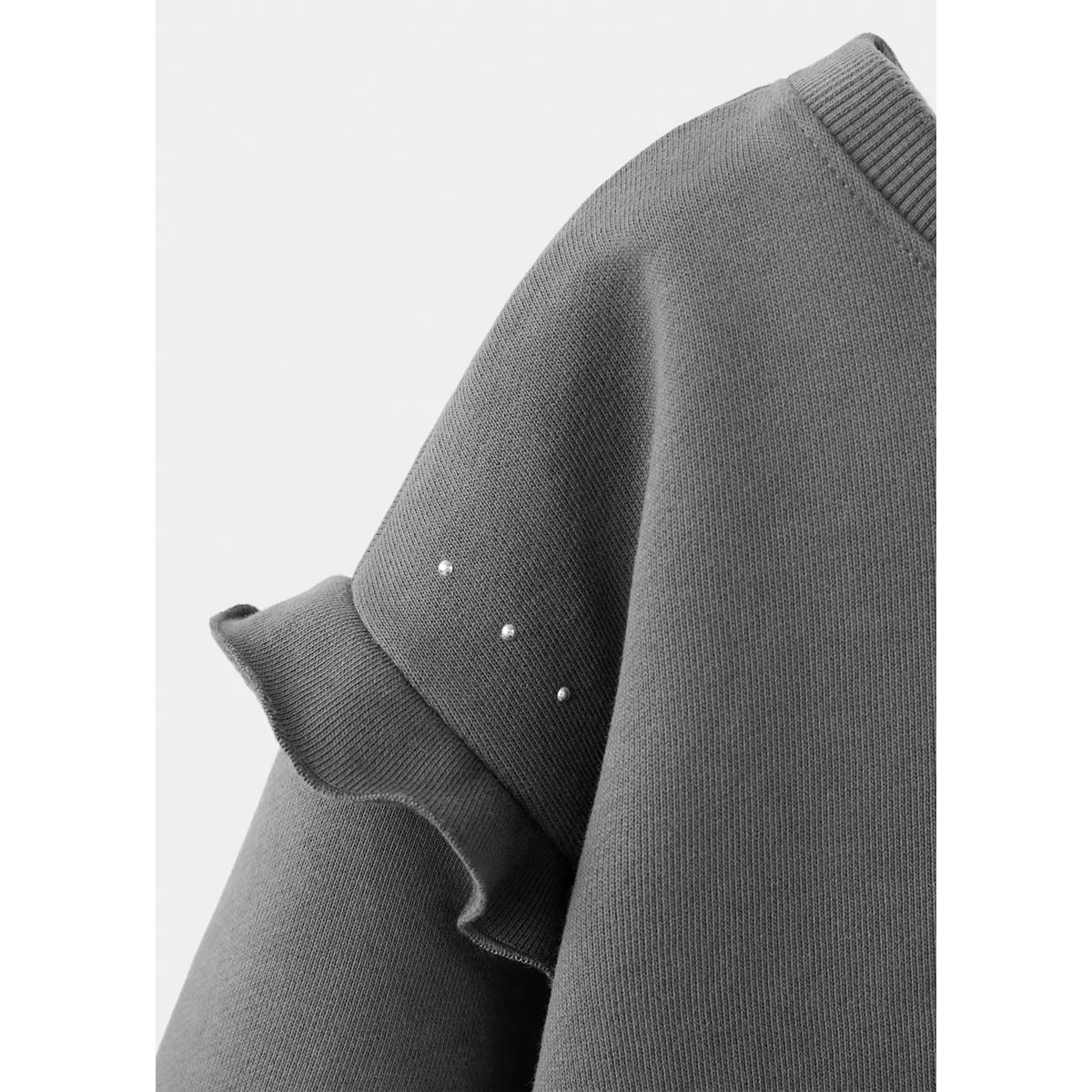 Sweat coton détail clous gris anthracite, MANGO BABY