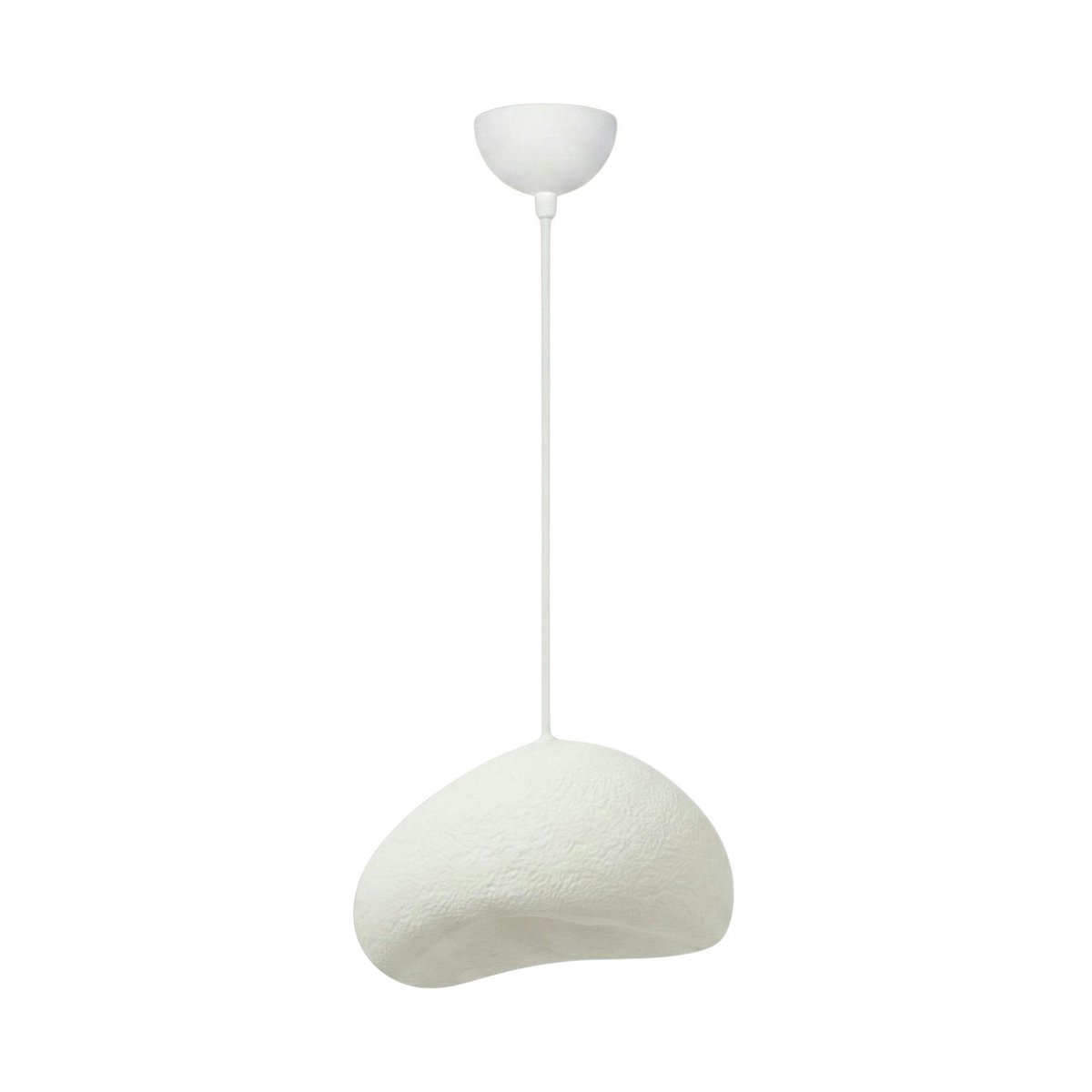 Suspension blanche design organique 32 cm NOXIS blanc, PIER IMPORT