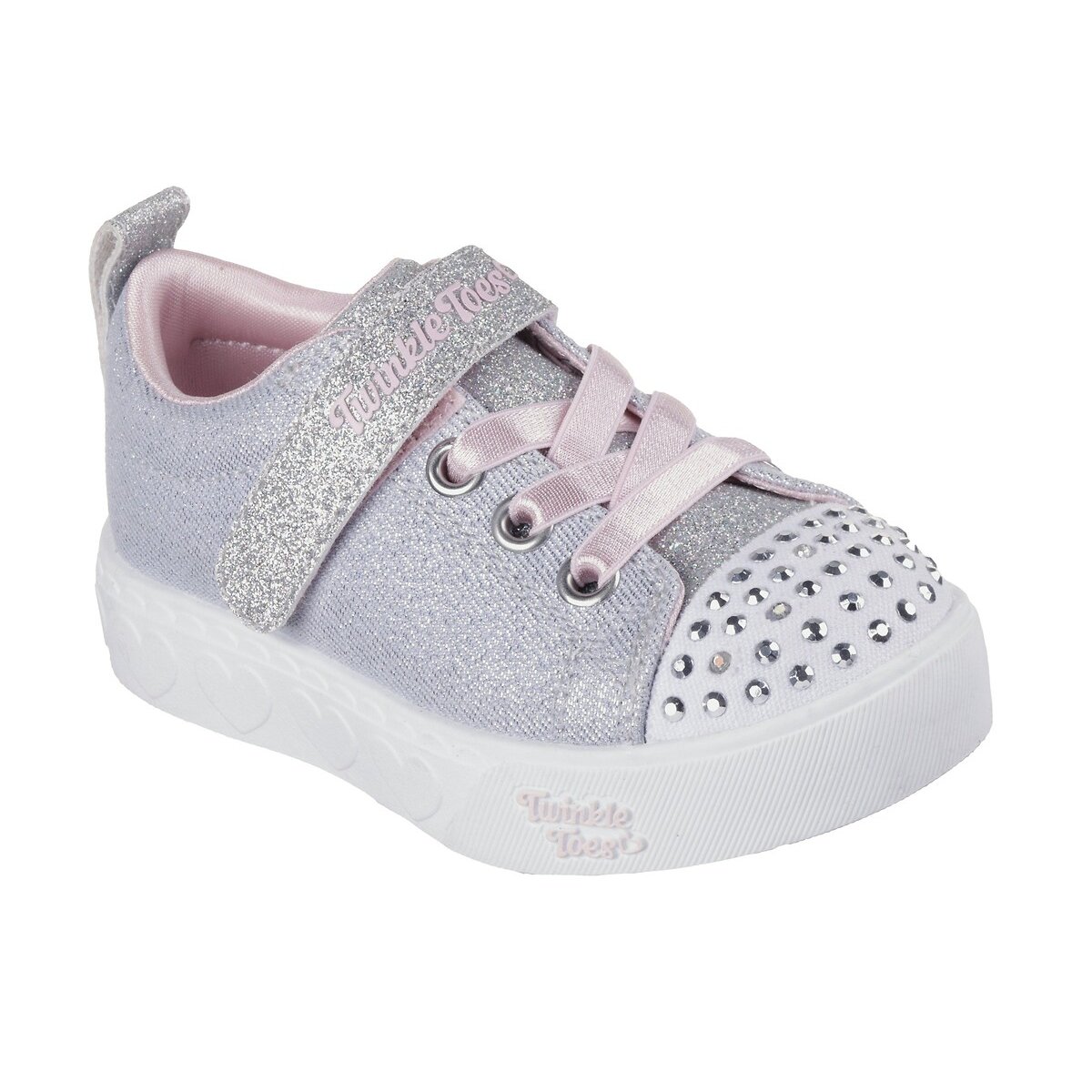 Baskets Heart Steps - Shimmer Sweetie gris, SKECHERS