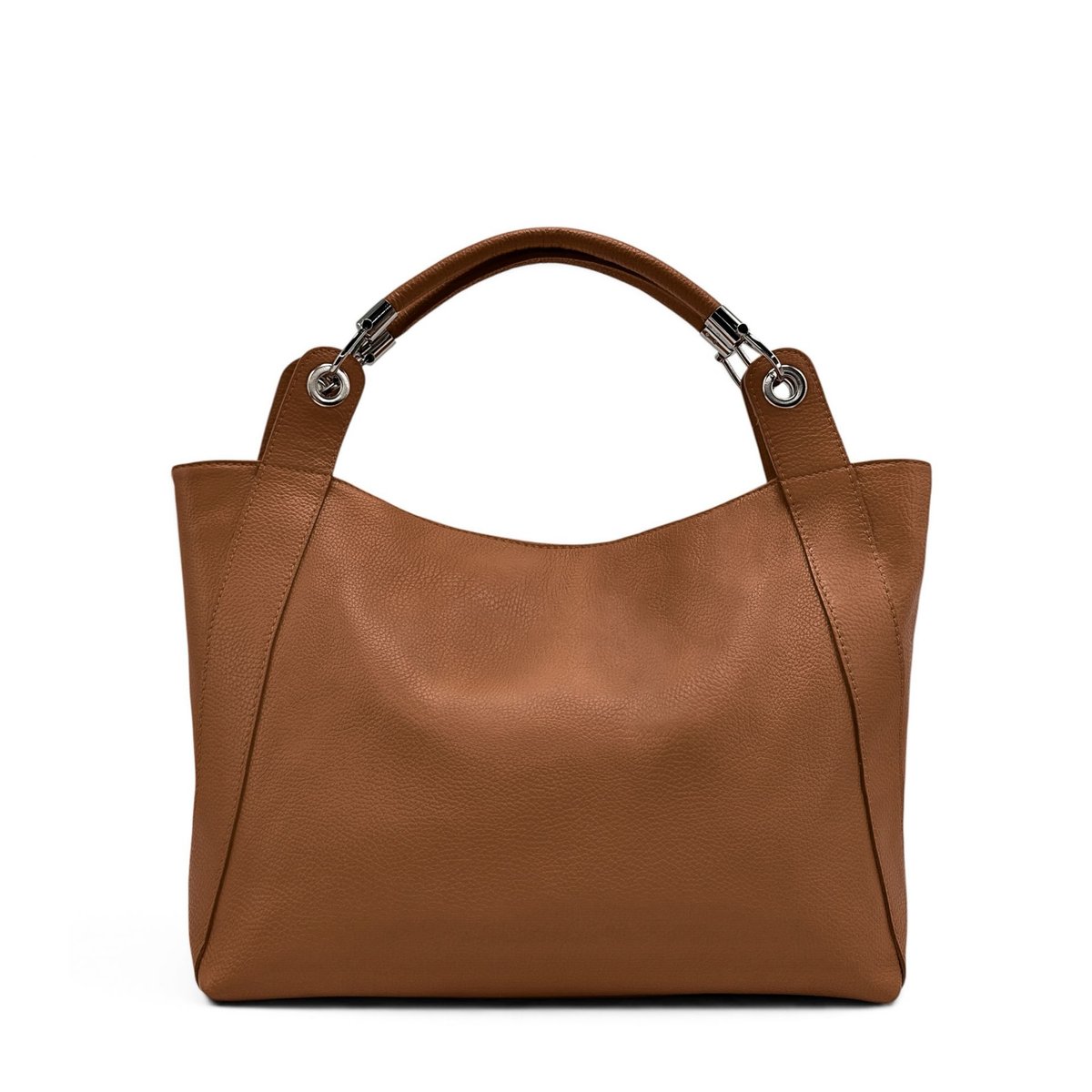 Sac à main cuir italien PARIS cognac, OH MY BAG