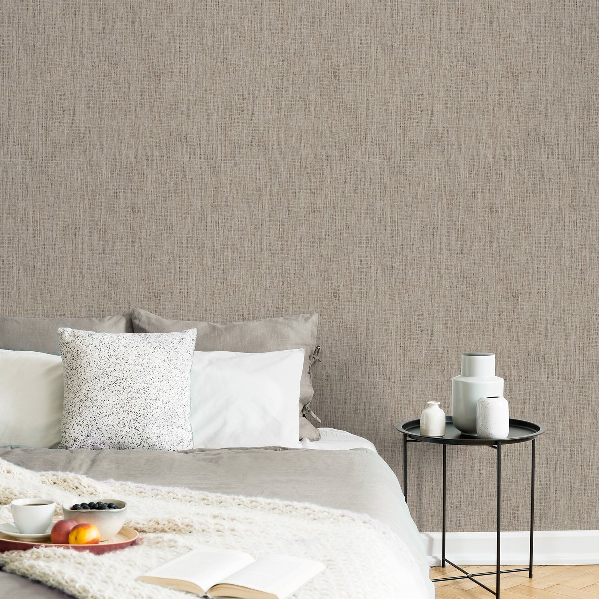 Papier peint Canvas marron clair, SUBLIME