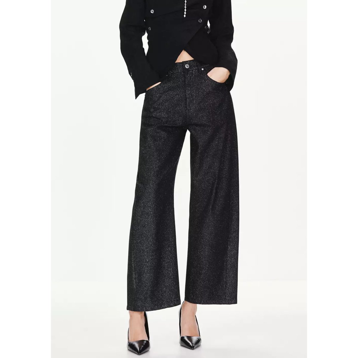JEANS MARTA black denim, MANGO