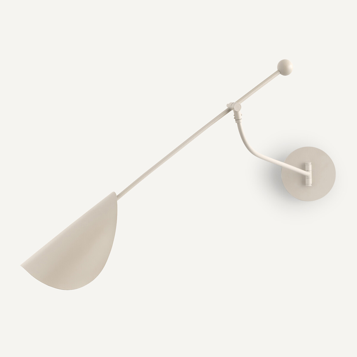Funambule 1-Arm Articulated Metal Wall Lamp grey, AM.PM