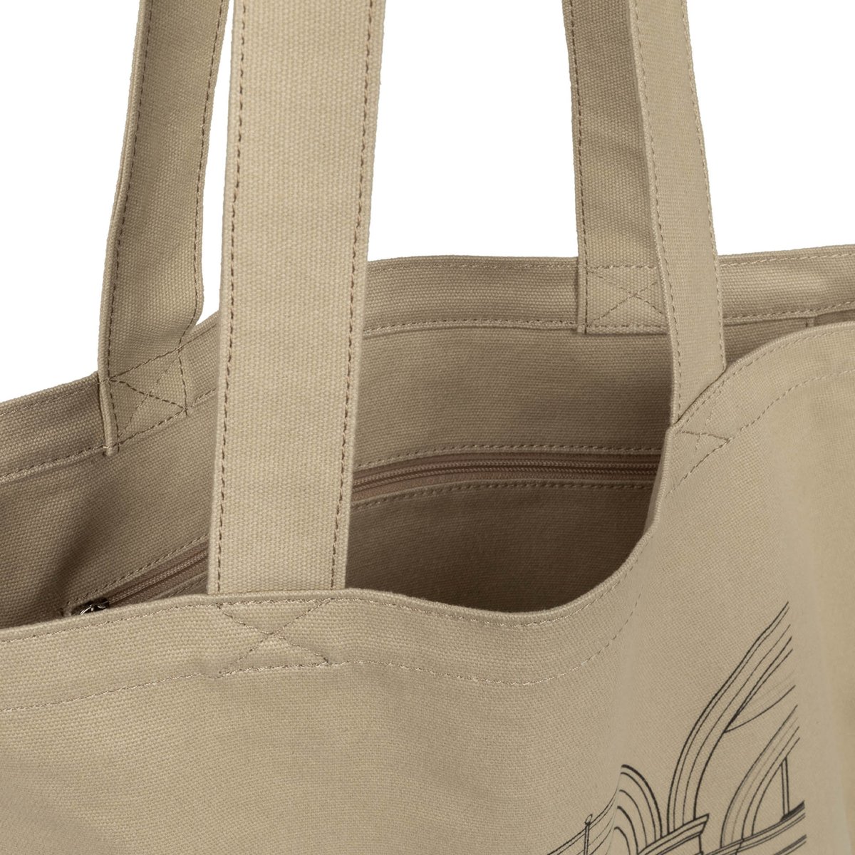Sac cabas épaule TOTE BAG sable, LANCASTER