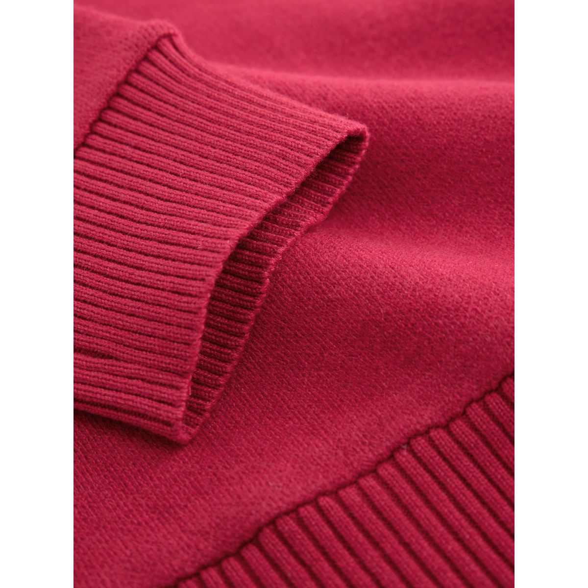 Pull ras du cou aspect maille rouge, NEXT