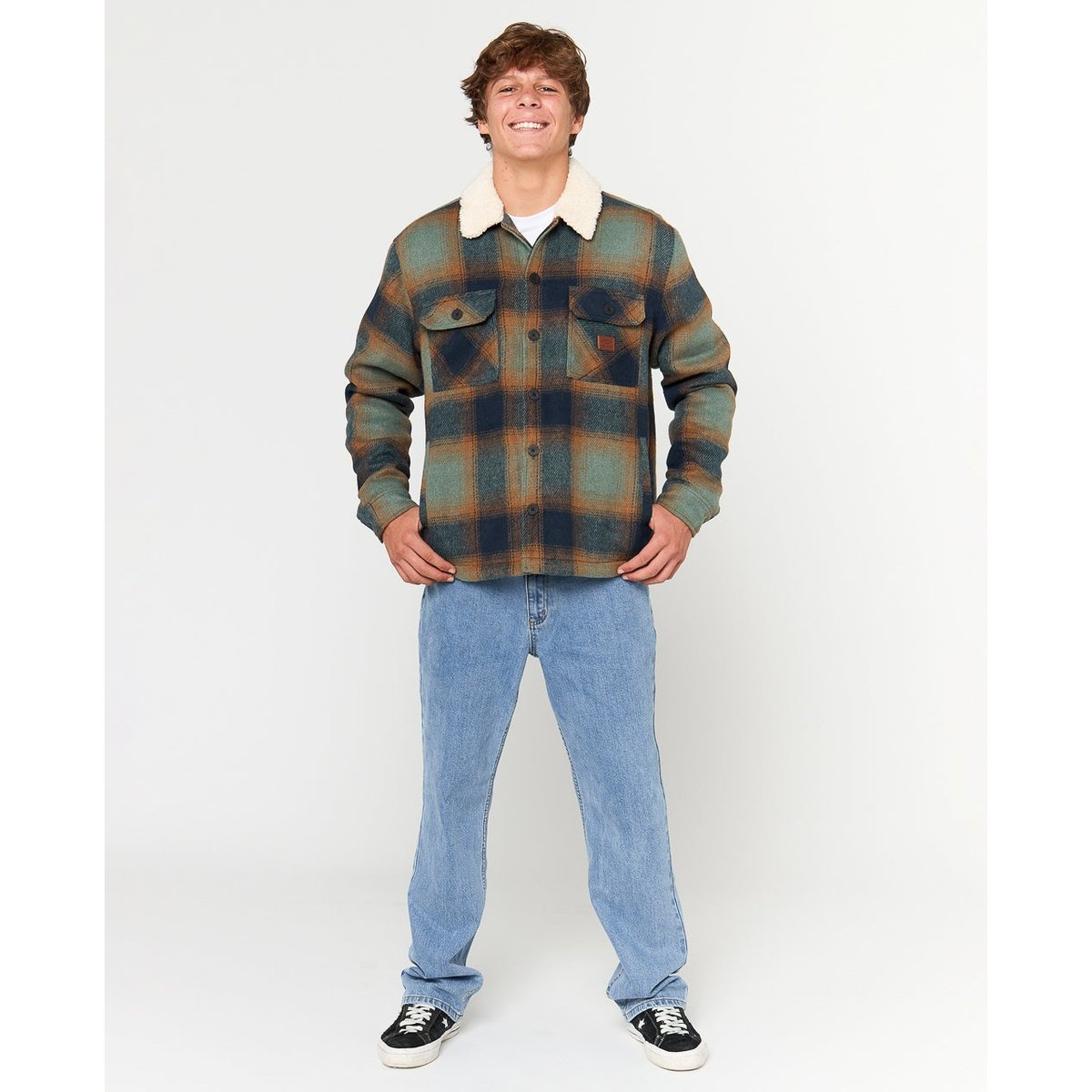 Veste Bells Sherpa vert cactus, RIP CURL
