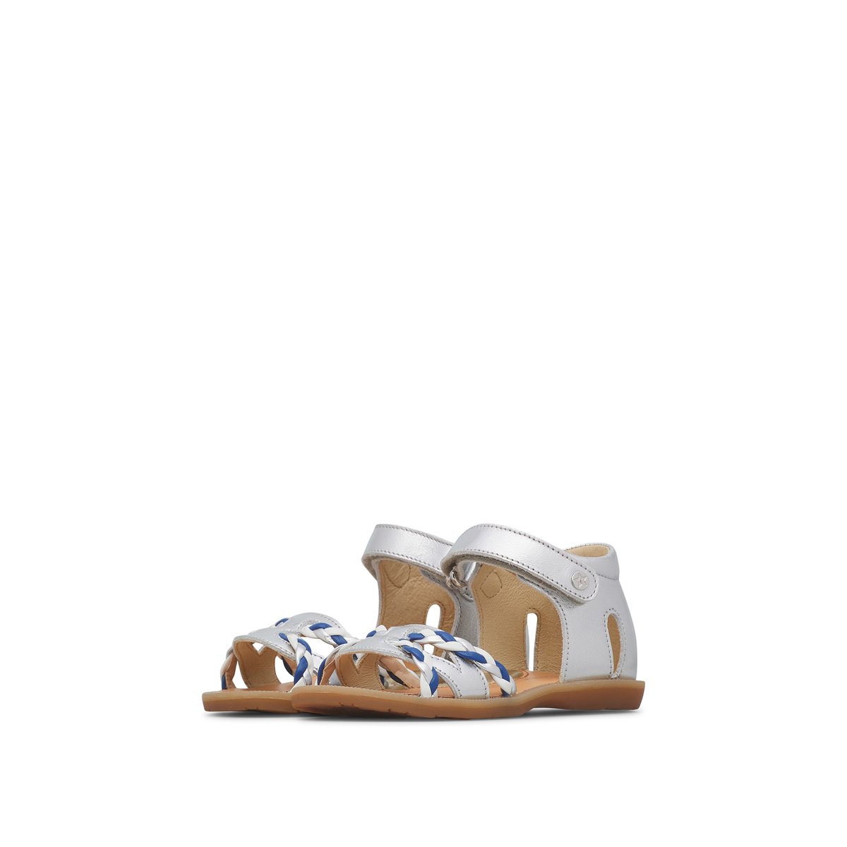 Sandales en cuir LUNET argent-, NATURINO