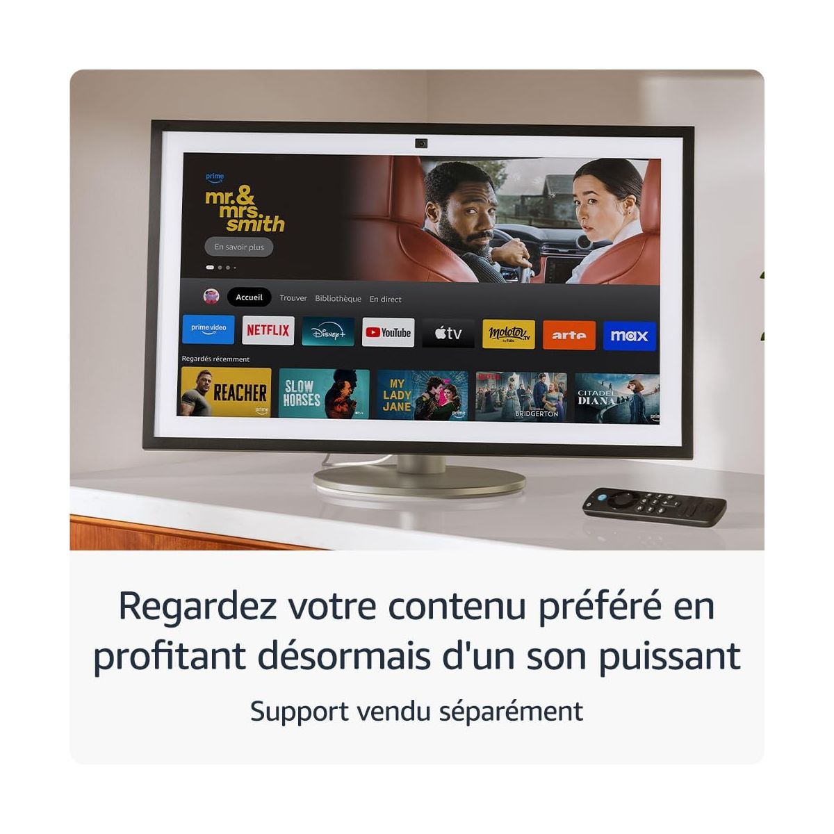 Assistant vocal Echo Show 21 (modèle 2024) noir, AMAZON