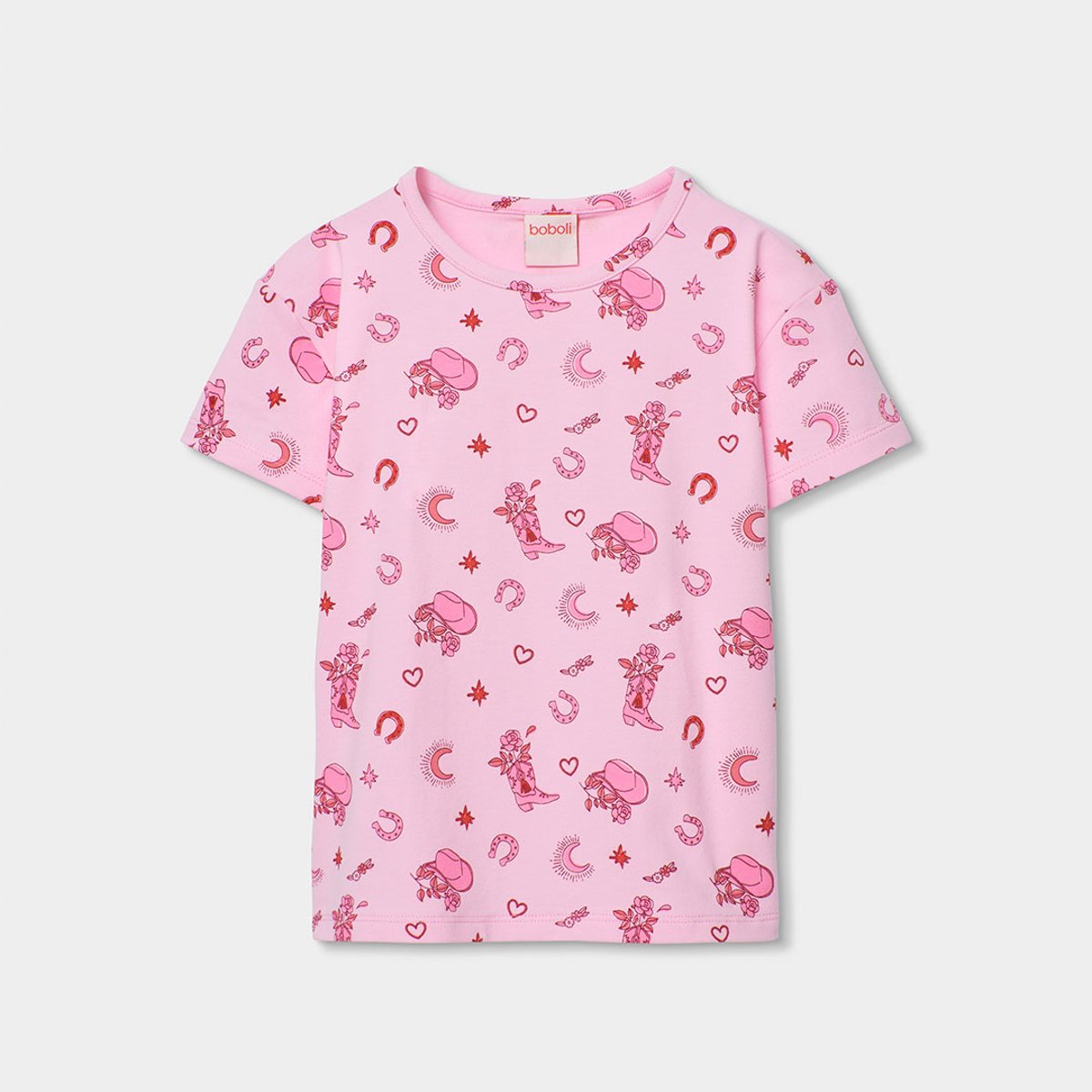 Pyjama fille coton imprimé multicolore, BOBOLI