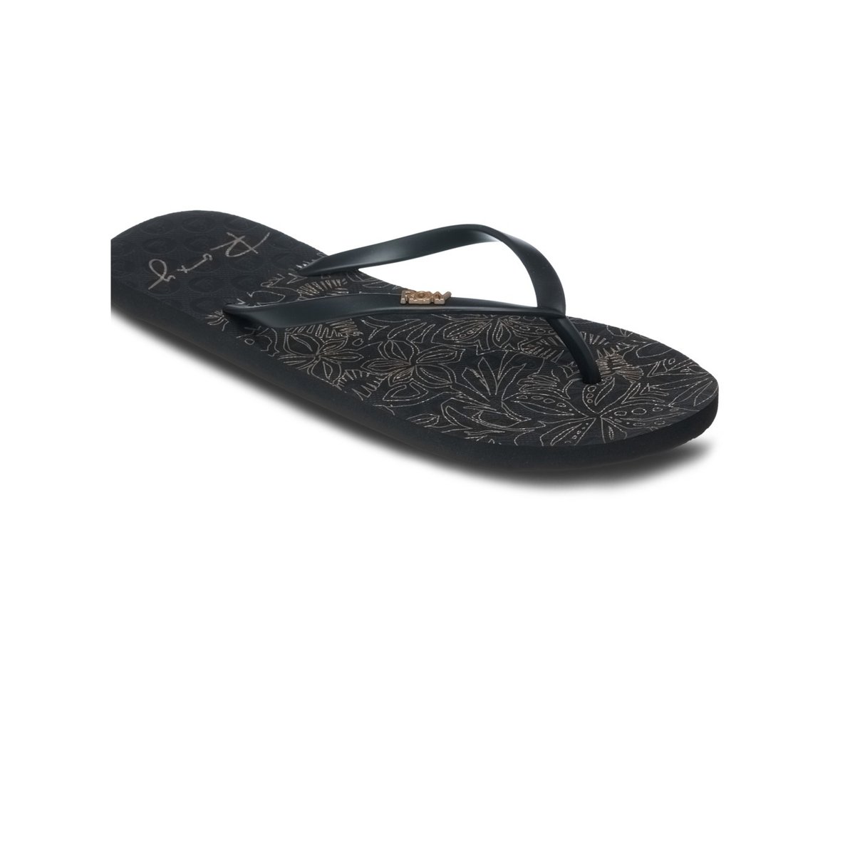 Tongs VIVA STAMP II. noir black/gold, ROXY