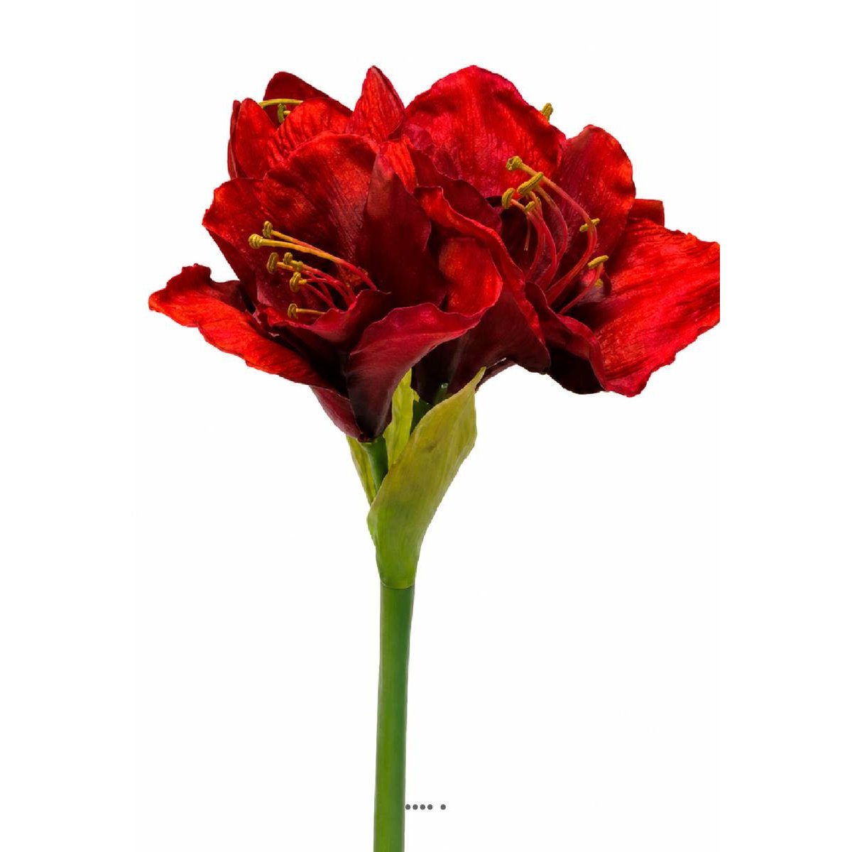 Amaryllis artificiel H 65 cm Superbe Rouge rouge, ARTIFICIELLES