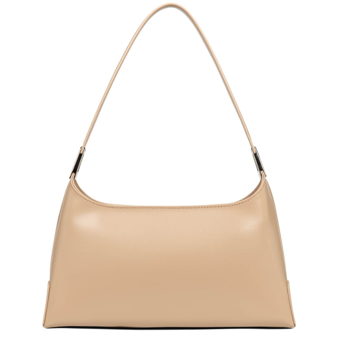 Grand sac rectangle, Made in France SUAVE ACE beige foncé, LANCASTER