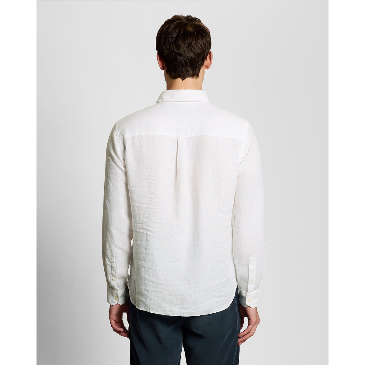 Chemise en lin boutonné blanc, LYLE & SCOTT