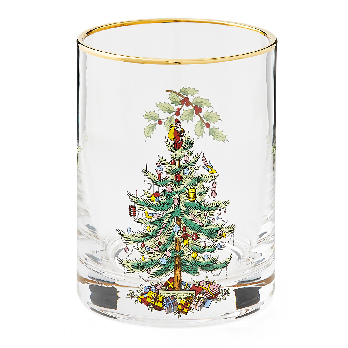 Set of 4 Christmas Tree Old Fashioned Glasses transparent, SPODE