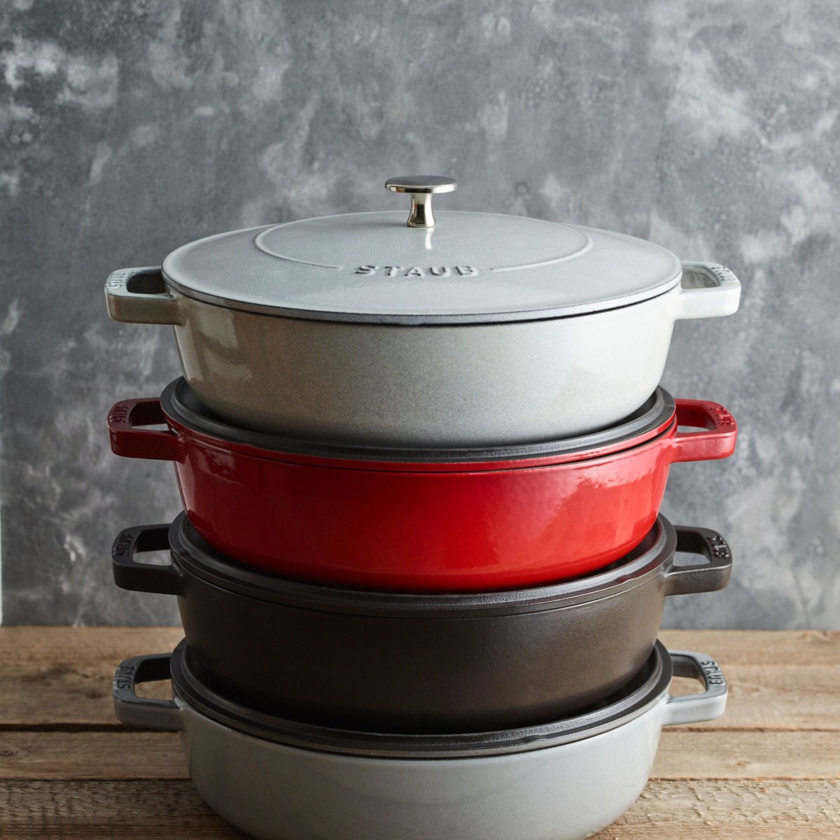 24 cm, Sauteuse Chistera, Cerise cerise, STAUB