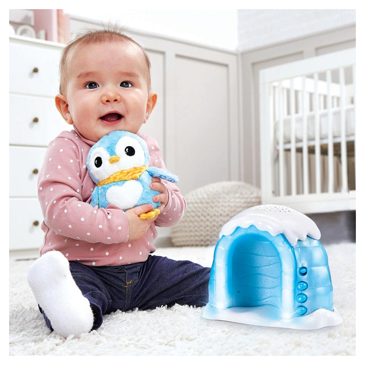 Veilleuse p'tit pingouin nuit etoilee bleu, VTECH