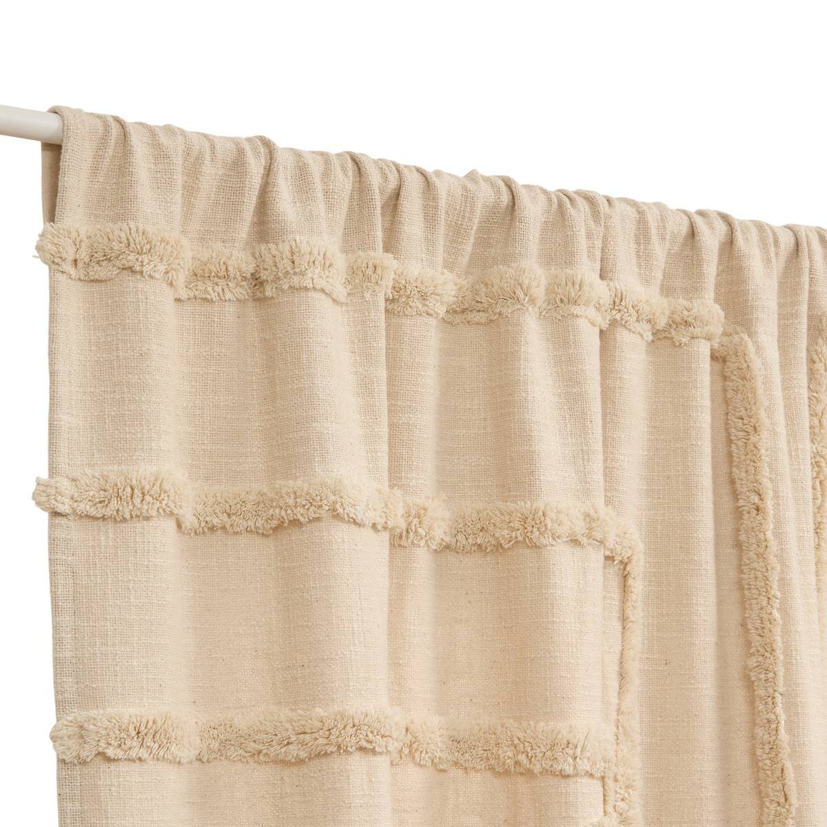Rideau en coton HAWKI blanc chaud, ATMOSPHERA