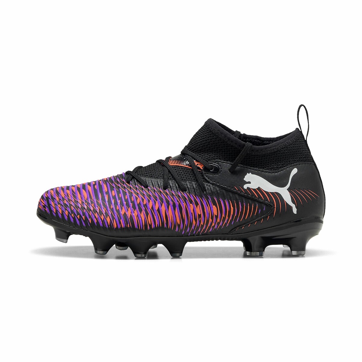 Chaussures de football Future 8 Match FG/AG noir/orange/violet, PUMA