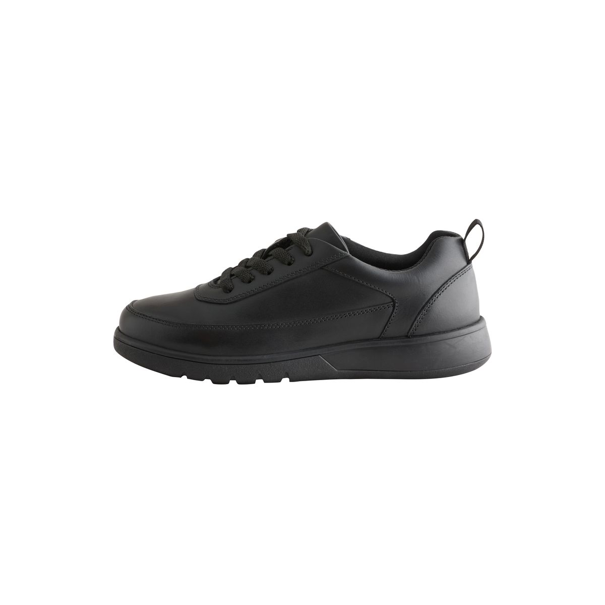 Chaussures d’école à lacets en cuir noir, NEXT