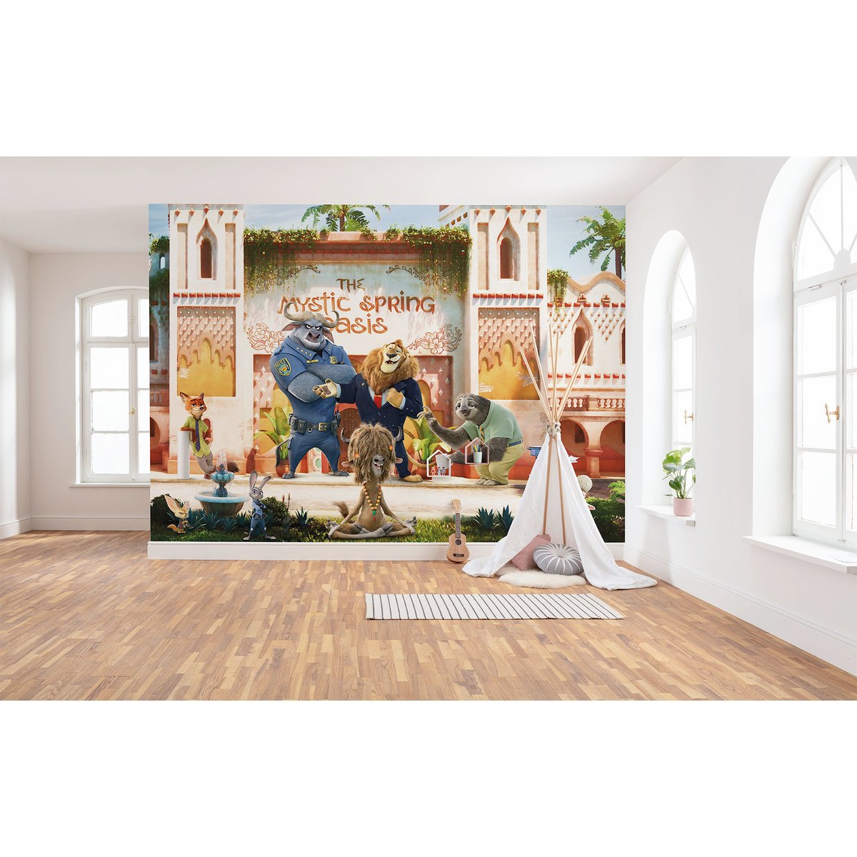 Papier peint Komar - Zoomania - 350 x 250 cm multicolore, HEXOA