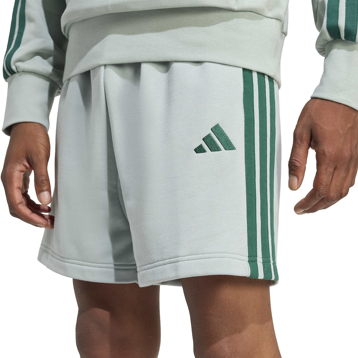 Essentials 3-Stripes Shorts sage, ADIDAS SPORTSWEAR