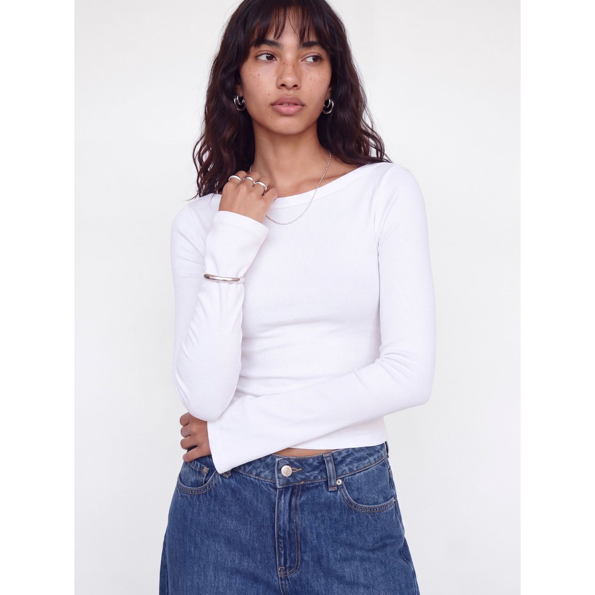 Top bright white, JJXX