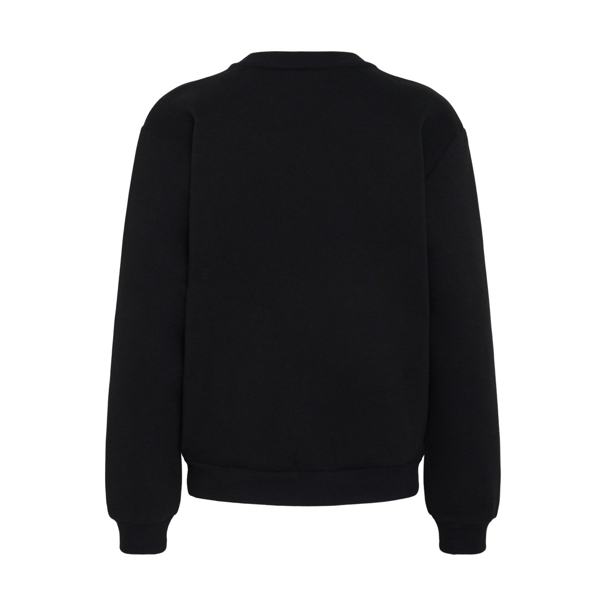 Pull sweat noir black w/white heart, KAFFE